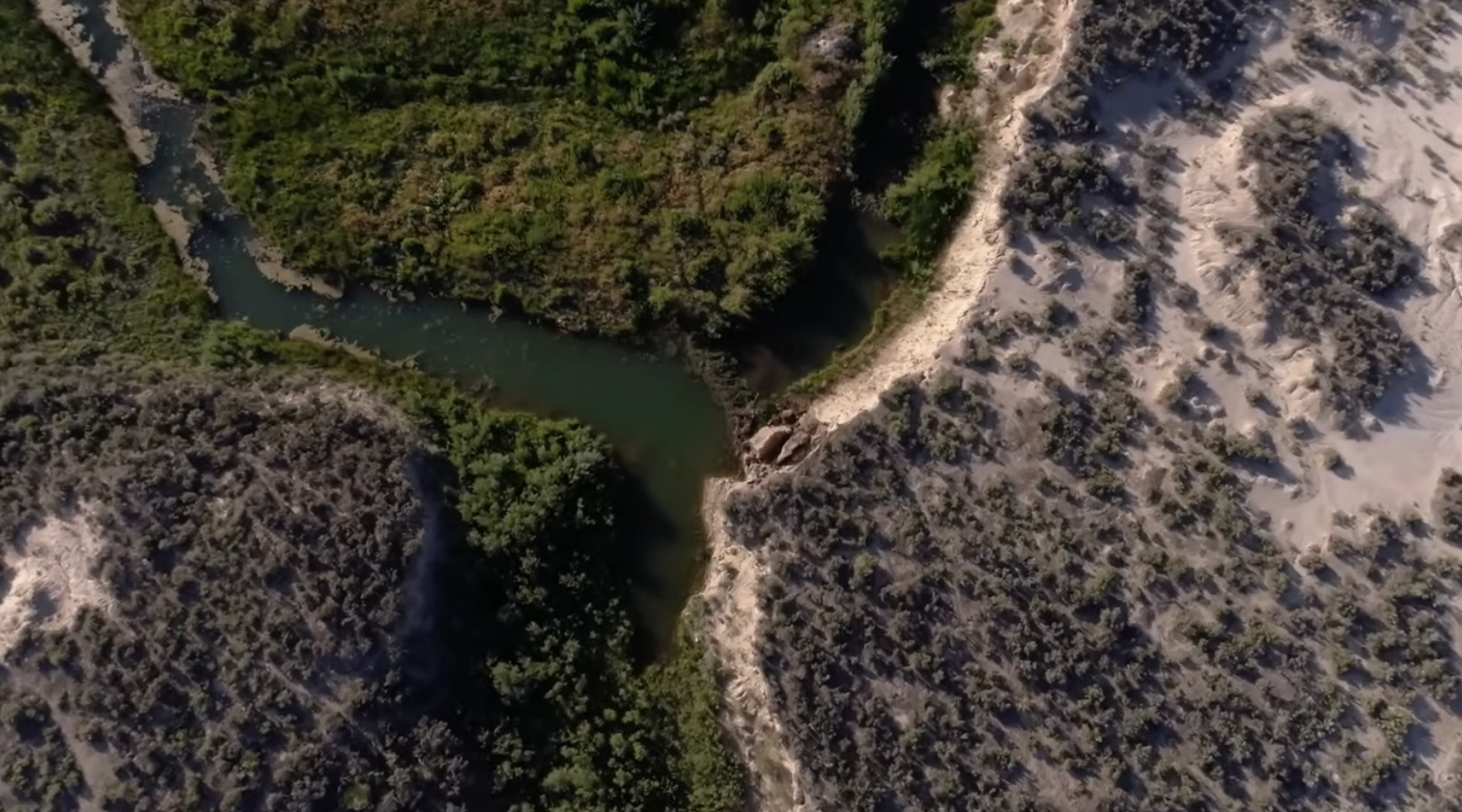 Dixie Creek in Nevada from the air